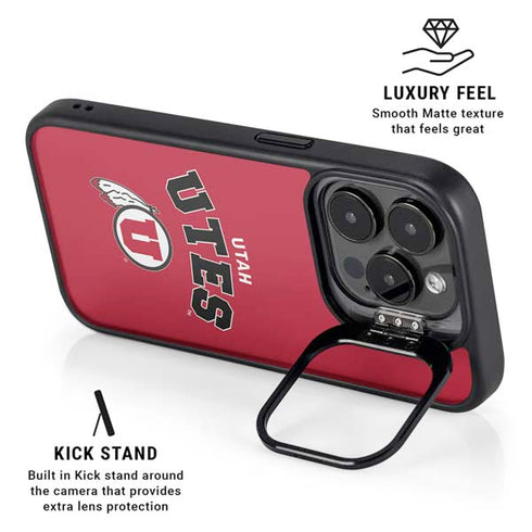University of Utah Block U iPhone 16 Pro Max Kickstand Case