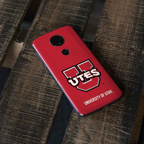 University of Utah Block U Moto E5 Plus Skin