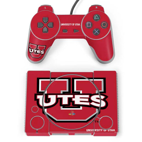 University of Utah Block U PlayStation Classic Bundle Skin