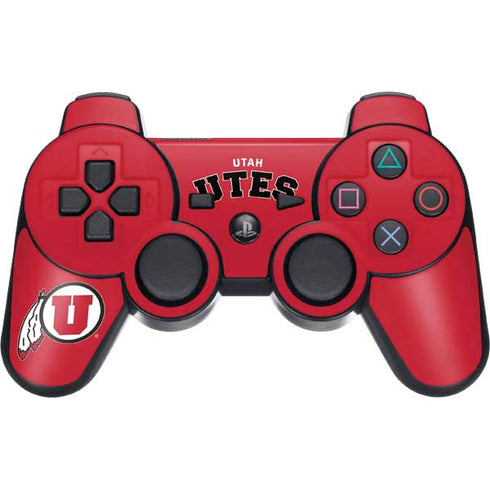 University of Utah Block U PS3 Dual Shock wireless controller Skin