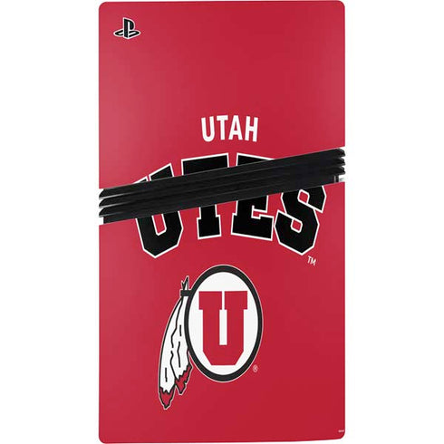 University of Utah Block U PS5 Pro Disk Console Skin