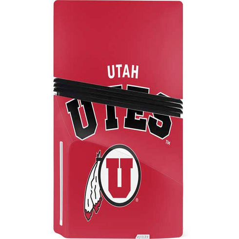University of Utah Block U PS5 Pro Disk Console Skin