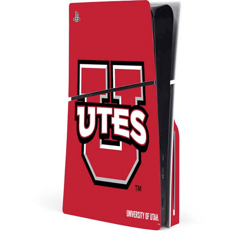 University of Utah Block U PS5 Slim Disk Console Skin