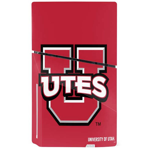 University of Utah Block U PS5 Slim Disk Console Skin