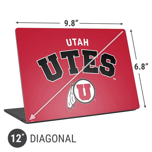 University of Utah Block U Universal Laptop 12in (9.8 x 6.8in) Skin