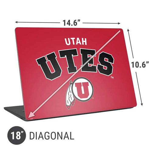 University of Utah Block U Universal Laptop 18in (14.6 x 10.6in) Skin