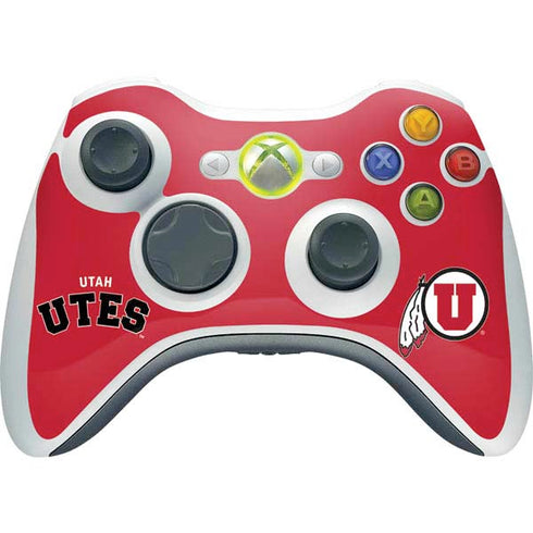 University of Utah Block U Xbox 360 Wireless Controller Skin