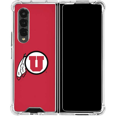 University of Utah Logo Galaxy Z Fold4 5G Clear Case