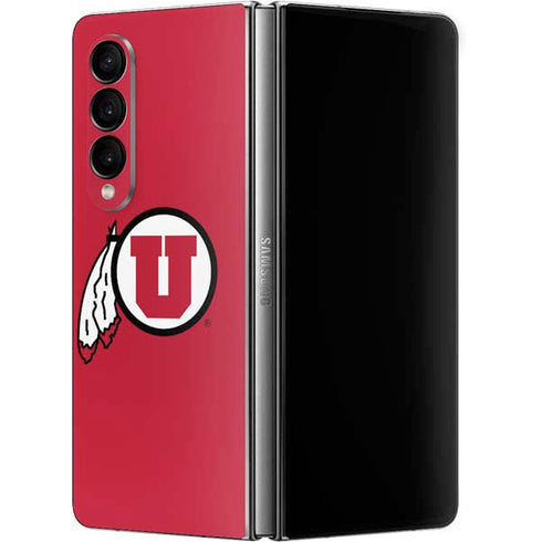 University of Utah Logo Galaxy Z Fold4 5G Skin