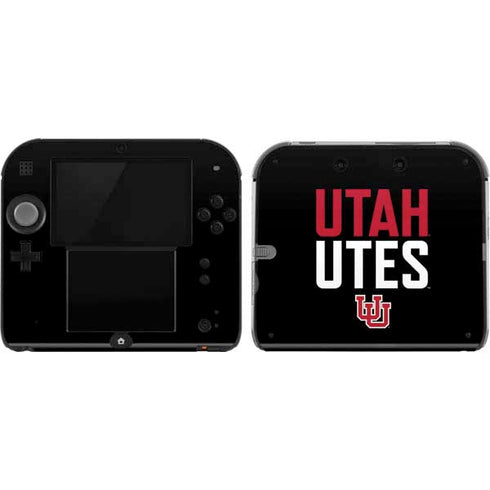 University of Utah Interlocking U Nintendo 2DS Skin