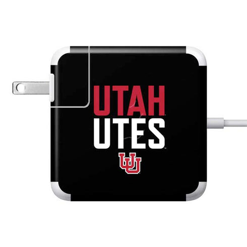 University of Utah Interlocking U 85W Power Adapter (15 and 17 inch MacBook Pro Charger) Skin