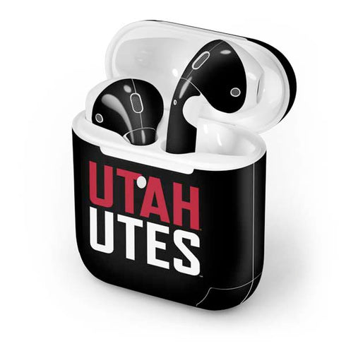 University of Utah Interlocking U Apple AirPods 2 Skin