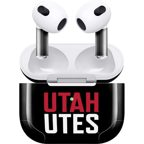 University of Utah Interlocking U Apple AirPods (3rd Gen 2021) Skin