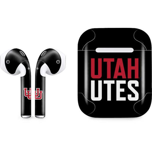 University of Utah Interlocking U Apple AirPods Skin