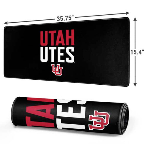 University of Utah Interlocking U Gaming Mouse Pad