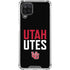University of Utah Interlocking U Galaxy A12 Clear Case