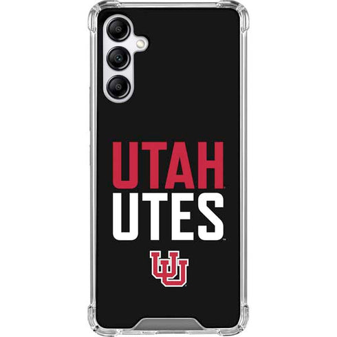 University of Utah Interlocking U Galaxy A14 5G Clear Case
