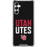 University of Utah Interlocking U Galaxy A14 5G Clear Case