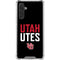 University of Utah Interlocking U Galaxy A17 Clear Case