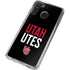 University of Utah Interlocking U Galaxy A21 Clear Case