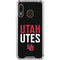 University of Utah Interlocking U Galaxy A30 Clear Case