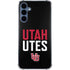 University of Utah Interlocking U Galaxy A35 5G Clear Case