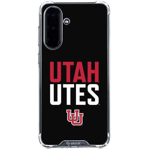 University of Utah Interlocking U Galaxy A36 5G Clear Case