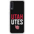 University of Utah Interlocking U Galaxy A50 Clear Case