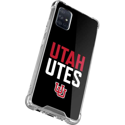 University of Utah Interlocking U Galaxy A51 5G Clear Case