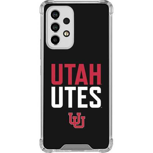 University of Utah Interlocking U Galaxy A53 5G Clear Case