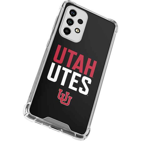 University of Utah Interlocking U Galaxy A53 5G Clear Case