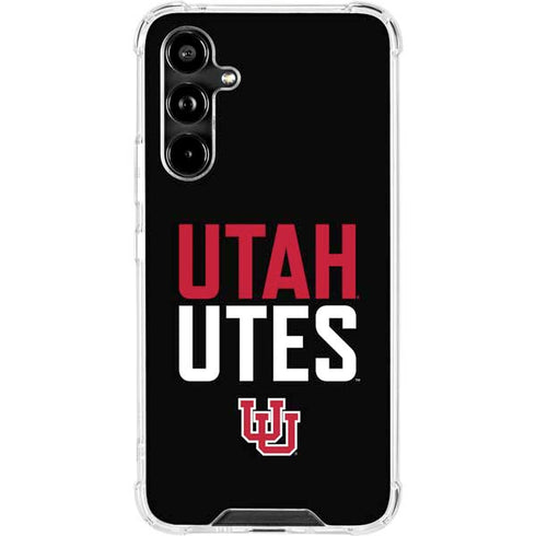 University of Utah Interlocking U Galaxy A54 5G Clear Case