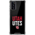 University of Utah Interlocking U Galaxy Note20 5G Clear Case