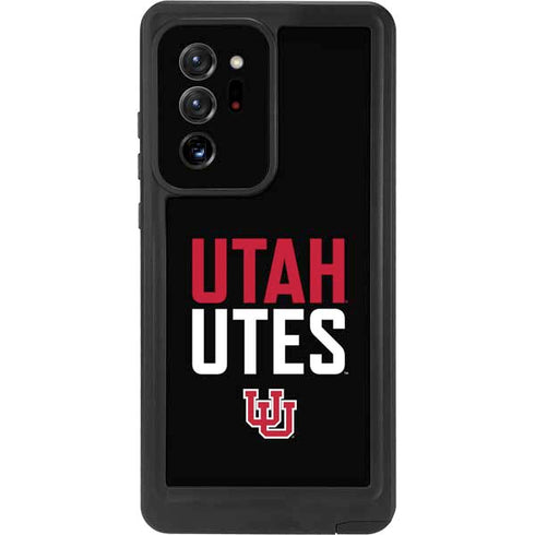 University of Utah Interlocking U Galaxy Note20 Ultra 5G Waterproof Case