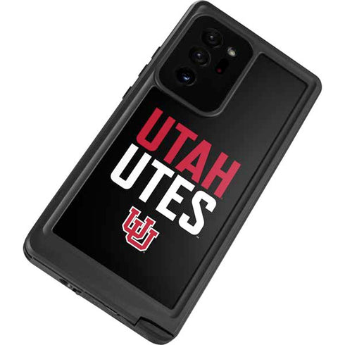 University of Utah Interlocking U Galaxy Note20 Ultra 5G Waterproof Case