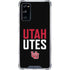 University of Utah Interlocking U Galaxy S20 FE Clear Case