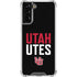 University of Utah Interlocking U Galaxy S21 FE Clear Case