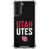 University of Utah Interlocking U Galaxy S22 Clear Case