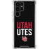 University of Utah Interlocking U Galaxy S22 Ultra Clear Case