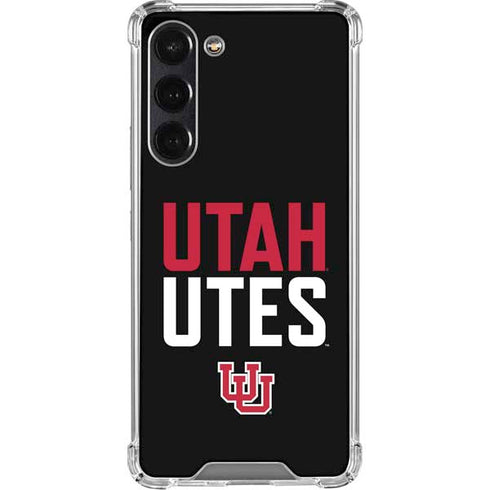 University of Utah Interlocking U Galaxy S23 Plus Clear Case