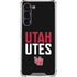 University of Utah Interlocking U Galaxy S23 Plus Clear Case