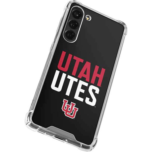 University of Utah Interlocking U Galaxy S23 Plus Clear Case