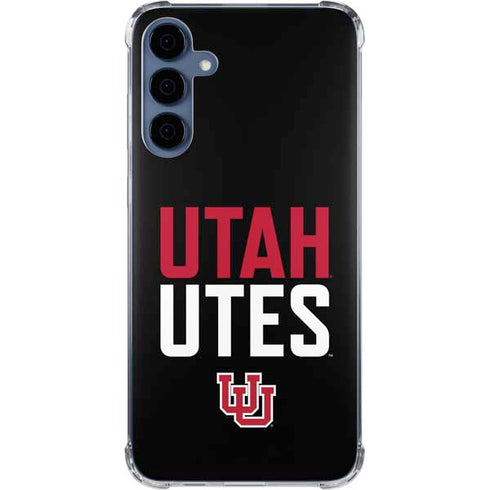 University of Utah Interlocking U Galaxy S24 Clear Case