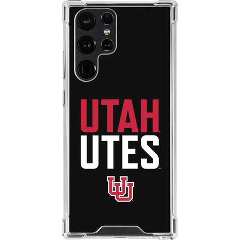 University of Utah Interlocking U Galaxy S24 Ultra Clear Case
