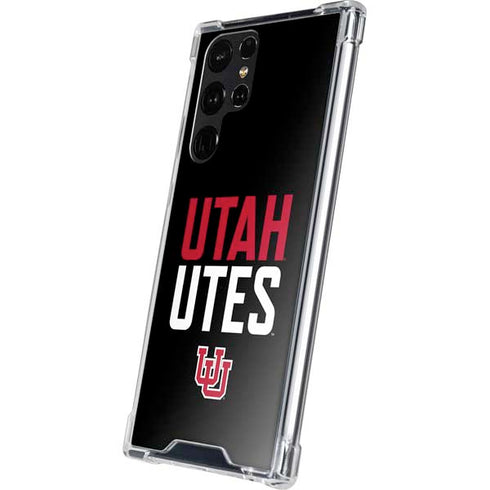 University of Utah Interlocking U Galaxy S24 Ultra Clear Case