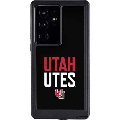 University of Utah Interlocking U Galaxy S24 Ultra Waterproof Case