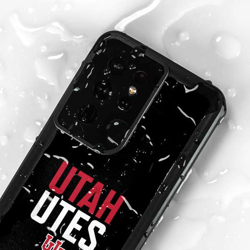 University of Utah Interlocking U Galaxy S24 Ultra Waterproof Case