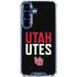 University of Utah Interlocking U Galaxy S25 Plus Clear Case