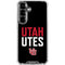 University of Utah Interlocking U Galaxy S26 Clear Case