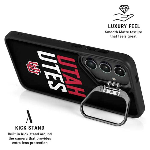 University of Utah Interlocking U Galaxy S26 Kickstand Case